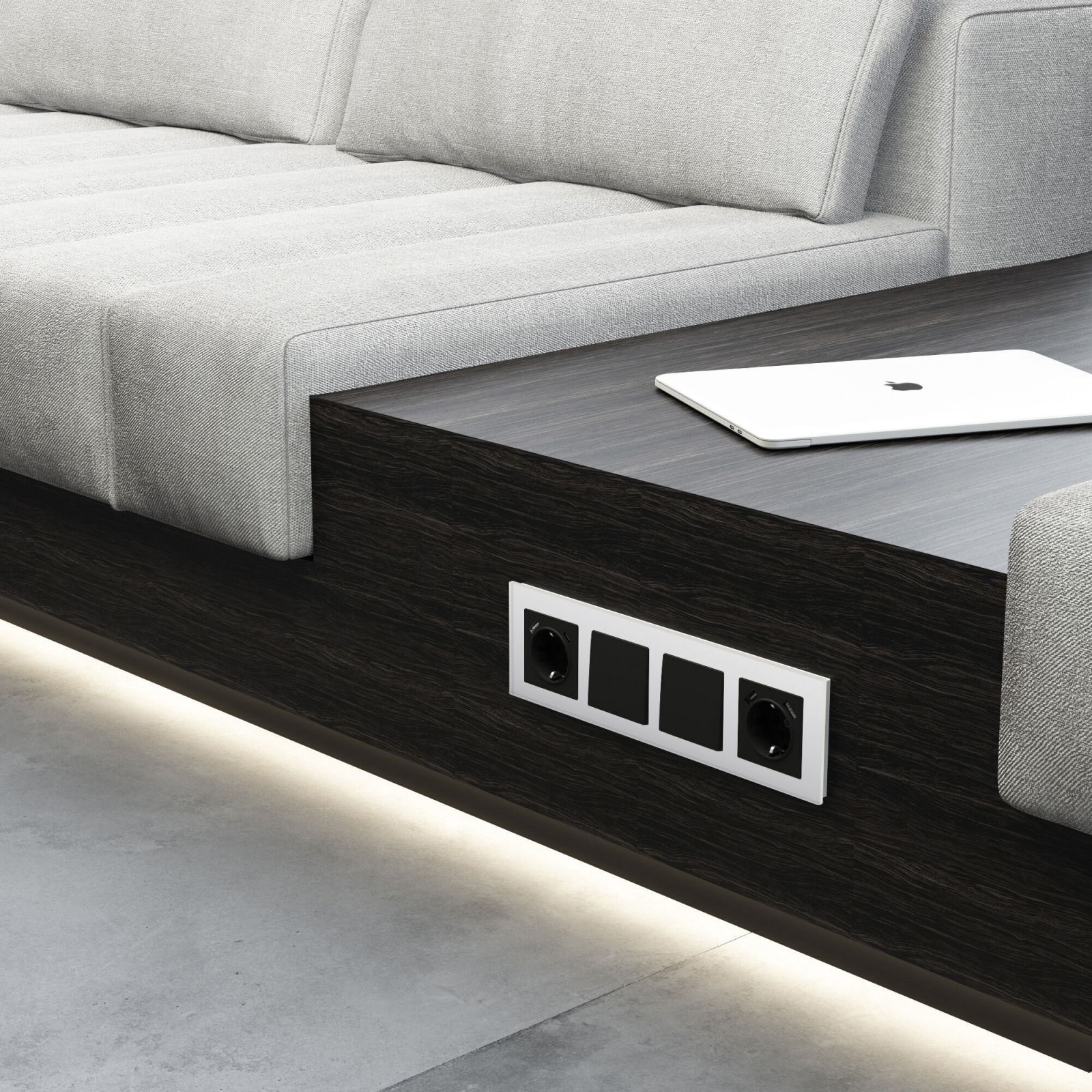 Рамка из стекла на 4 поста Senso белый soft-touch 1 Всё для интерьера и ремонта в Костанае ramka iz stekla na 4 posta senso belyj soft touch Всё для интерьера и ремонта в Костанае