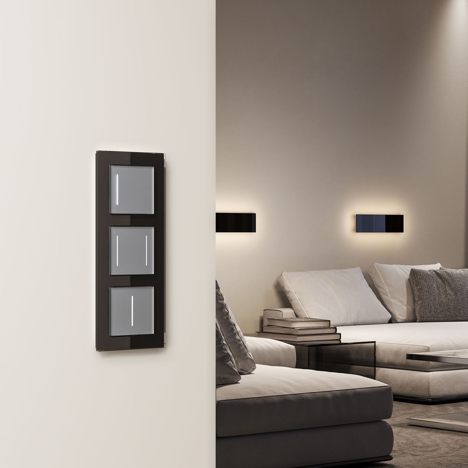 Сенсорный выключатель одноклавишный с подсветкой (серебряный) Soft-touch 1 Всё для интерьера и ремонта в Костанае sensornyj vyklyuchatel odnoklavishnyj s podsvetkoj serebryanyj soft touch Всё для интерьера и ремонта в Костанае